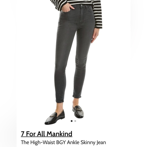 NWT 7 For All Mankind B(Air) High Waist Ankle Skinny in waist size 29 - Picture 4 of 6